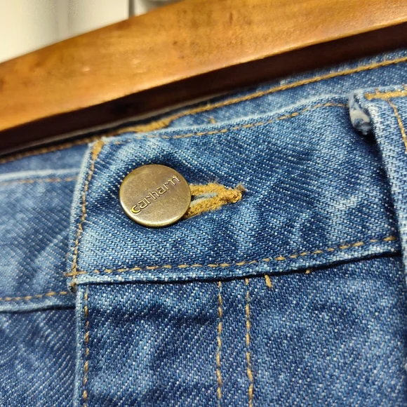 Carhartt Traditional Fit Jeans Men Size 44X30 Blue Denim 100% Cotton Workwear